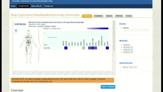 BioJS: an Open Source Standard for Biological Visualisation смотреть онлайн