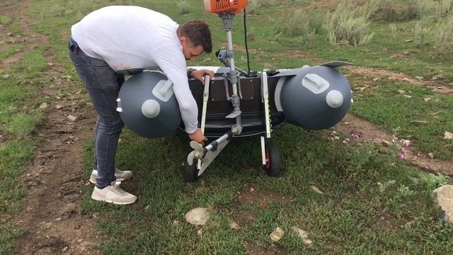 Съемные транцевые колеса на струбцинах для лодок НДНД смотреть онлайн