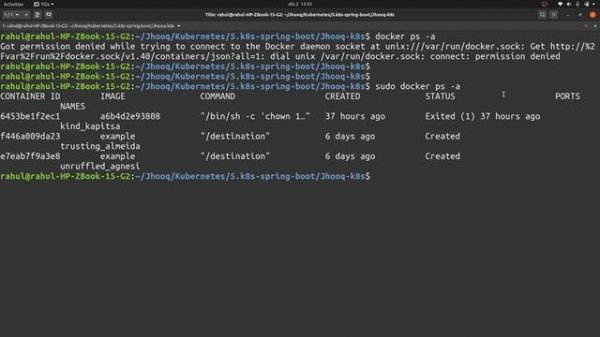 Fixing - permission denied trying to connect to Docker daemon socket at unix:///var/run/docker.sock
