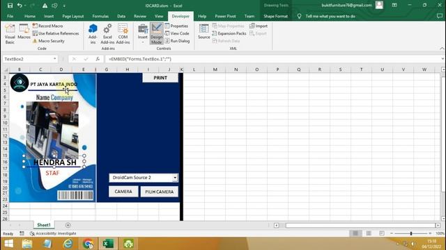 Cara Membuat Id Card di VBA Excel || Gratis File смотреть онлайн