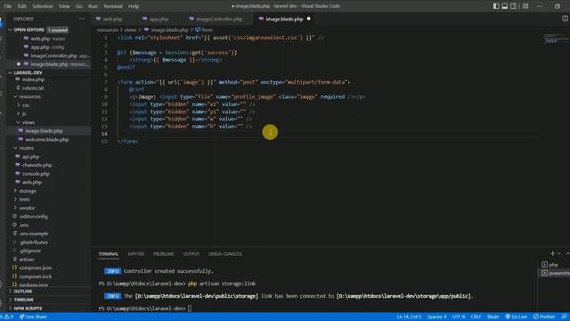 How to Upload and Crop A Image in Laravel Using imgAreaSelect and Intervention Image Library смотреть онлайн