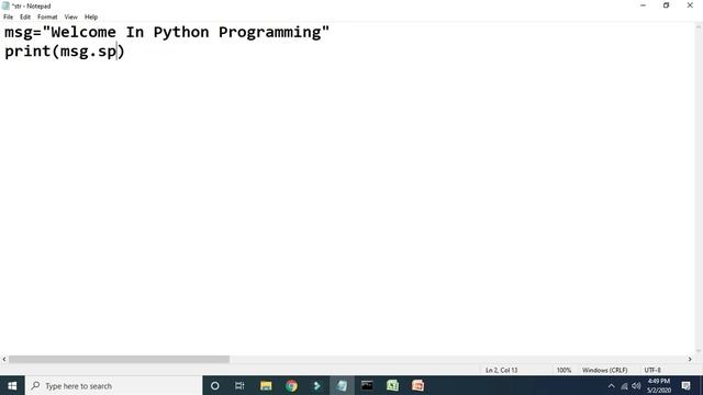 44.5 strip() || split() function of String in Python Part 5 смотреть онлайн