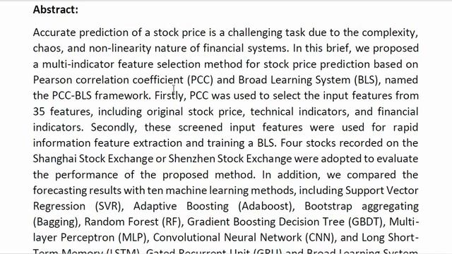 Pearson Correlation Coefficient Based Performance Enhancement of Broad Learning System for Stock смотреть онлайн