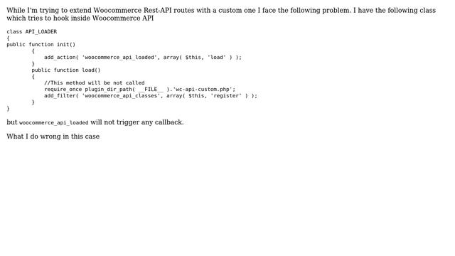 Wordpress: Extend Woocommerce rest api routes fails смотреть онлайн