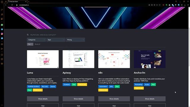 Todas as PLATAFORMAS NOCODE para você usar hoje! смотреть онлайн