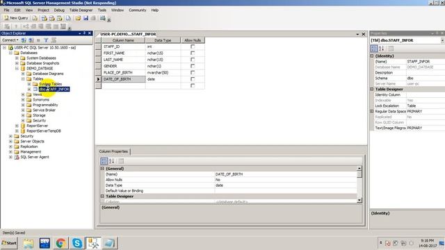how to create table in sql server смотреть онлайн