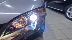 Mazda 3. Замена стёкол, замена линз на бидиодные BI-LED A3 MAX.
