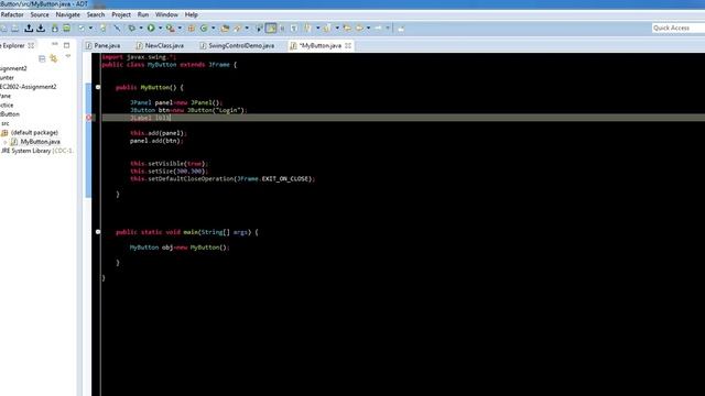 Java Tutorial 2: JPanel, JLabel, JTextField смотреть онлайн