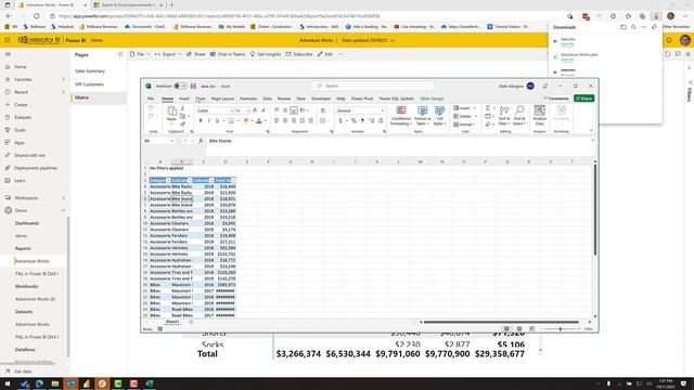 New Export to Excel Feature in Power BI смотреть онлайн