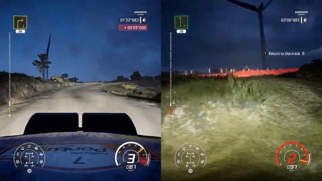 WRC 8 Splitscreen Gameplay