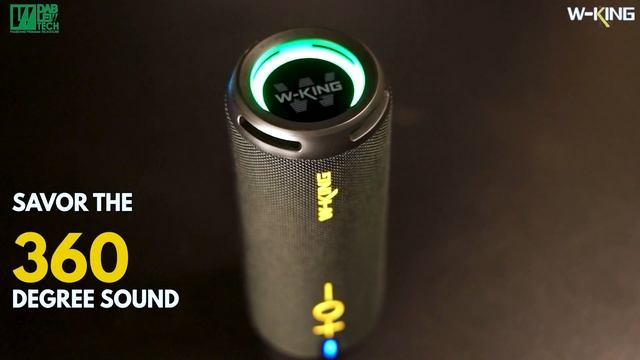 W-King D320: The Ultimate Portable Bluetooth Speaker for All Your Adventures | Dab Lew Tech Pakista смотреть онлайн