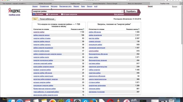 Как пользоваться WordStat Yandex смотреть онлайн
