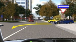 Поворот налево на НЕРЕГУЛИРУЕМОМ перекрёстке. ПДД