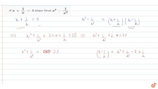 If `x+1/x=3` ,then find `x^2-1/x^2,x^2+1/x^2` смотреть онлайн
