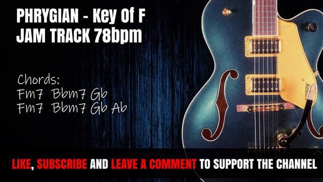 F PHRYGIAN Backing Track   Rock Jam Track   78 Bpm