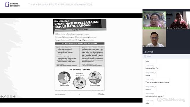 Form 4 & Form 5 Malay Ceramah / Trial Class - 5 Dec 2020 смотреть онлайн