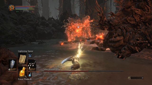 Dark Souls 3 - Cleric Class Boss Fight #10 - Old Demon King (SL:25) смотреть онлайн
