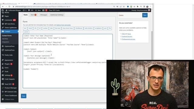 Contact Form 7 Wordpress Tutorial смотреть онлайн