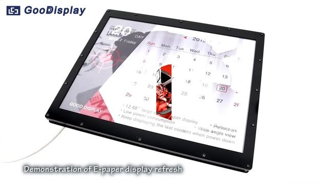 Demo Video 12.48 Inch Three-color Eink Screen Epaper Module, Solution On ESP32 #gooddisplay