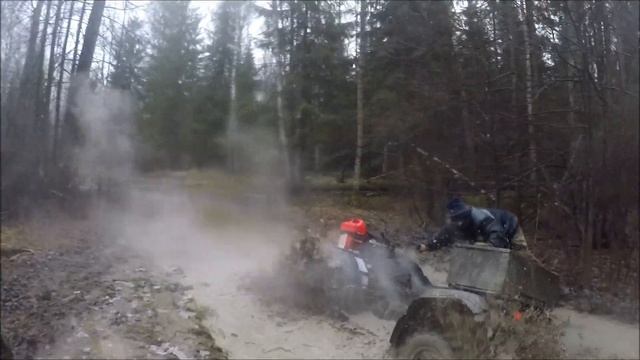 Стелс Гепард - перевернули, CF Moto - утопили! смотреть онлайн