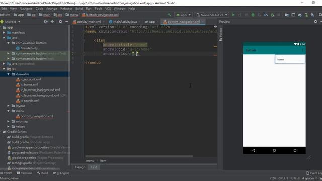 Android bottom navigation tutorial for beginners in urdu/hindi || Android studio tutorial смотреть онлайн
