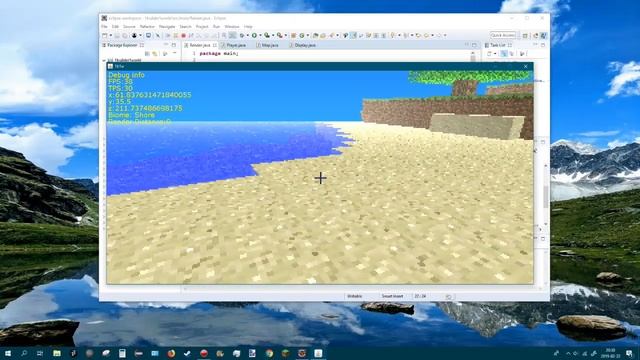 Minecraft clone in java from scratch Update Log #2 - Water Physics смотреть онлайн