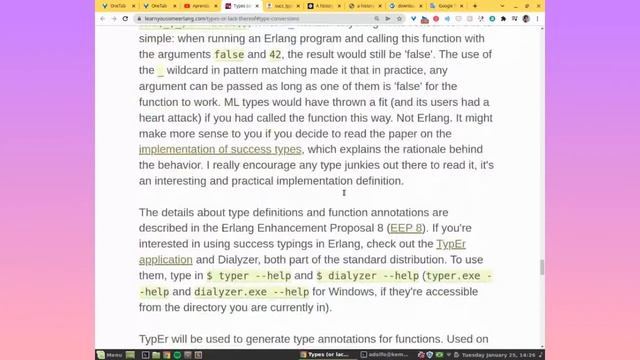 Aprenda um Pouco de Erlang para um Grande Bem 18: Para Amantes de Tipos смотреть онлайн