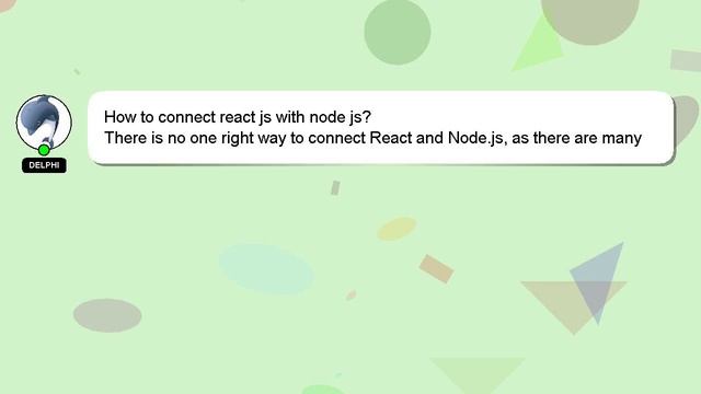 How to connect react js with node js? смотреть онлайн