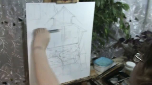 Мастер класс Сюжетная композиция масляными красками и контурами по стеклу 'Дом эмоций' ЧАСТЬ 1 смотреть онлайн