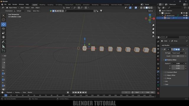 Multiple objects follow curve path | Blender Beginner tutorial смотреть онлайн
