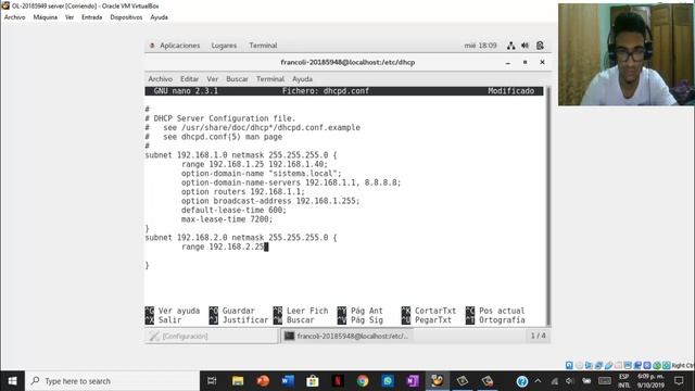 configuracion del servidor dhcp | Oracle Linux смотреть онлайн