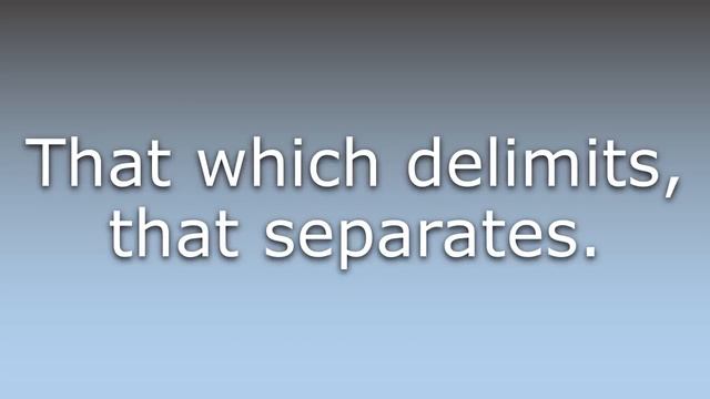 What does Delimiter mean? смотреть онлайн