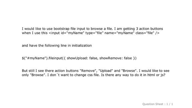 HTML : file input using bootstrap смотреть онлайн