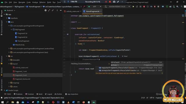 How to open Fragment from Fragment on Button Click in Android studio using Kotlin Kotlin смотреть онлайн