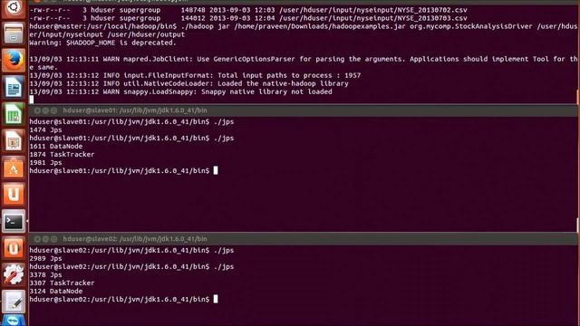 Hadoop multi node cluster simple stock analysis MapReduce job demo смотреть онлайн