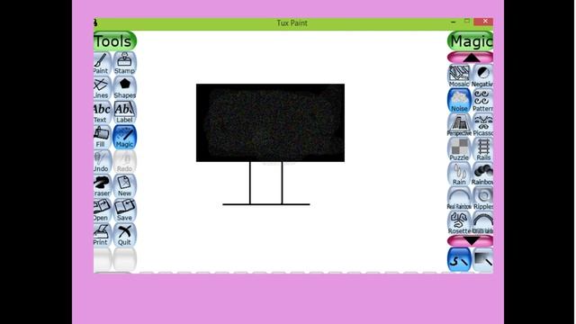 Smudge Effect & Noise Effect in Tux Paint class 3 смотреть онлайн