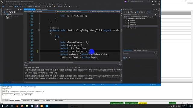 Modicon M340 Modbus TCP/IP Communication With Visual C#