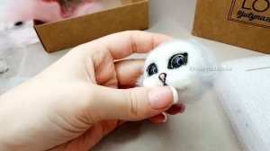 Котёнок своими руками - Валяние для начинающих ЛЕГКО творческий набор для валяния