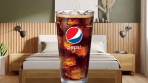 в стакане газировка..