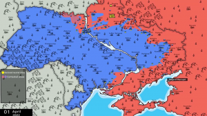 Продвижение войск РФ на Украине за три месяца
