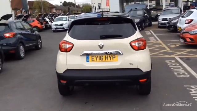 RENAULT CAPTUR DYNAMIQUE S NAV TCE CREAM/BLACK 2016 смотреть онлайн