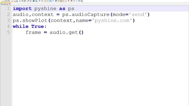 Live audio from Microphone in five lines of Python смотреть онлайн