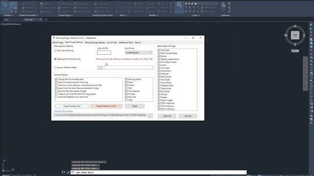 A01. Drawing Purge - Batch Purging смотреть онлайн