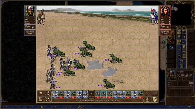 Heroes 3 - 3500 Crusaders VS 3500 Basilisks смотреть онлайн
