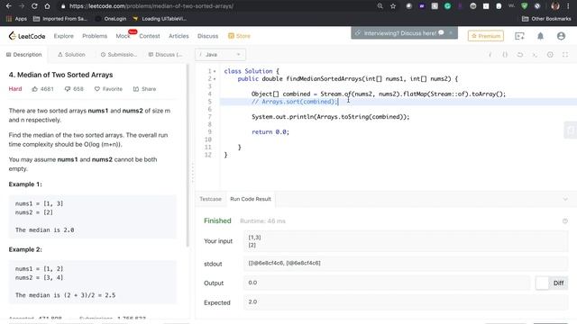 LeetCode Problem #4 смотреть онлайн