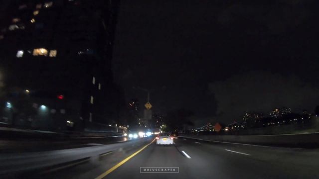 New York Night Drive [4K] Queensboro Bridge, FDR, Grand Central Pkwy, LGA Airport 뉴욕 야간 드라이빙 смотреть онлайн