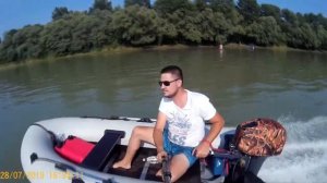 Ямаха 9,9  и Badger 330 Один на воде. Как нельзя крепить мотор на лодку ПВХ!