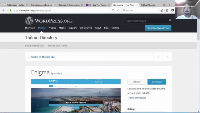 Como buscar, descargar e instalar un Theme plantilla Gratis en Wordpress смотреть онлайн
