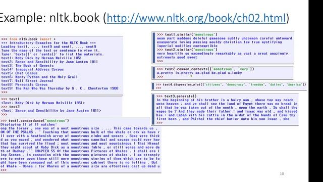 NLTK install and examples (강승식 교수) смотреть онлайн