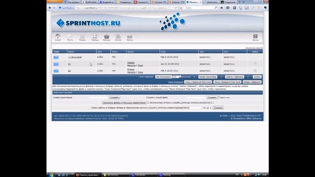 Работа с FTP с помощью Filezilla смотреть онлайн